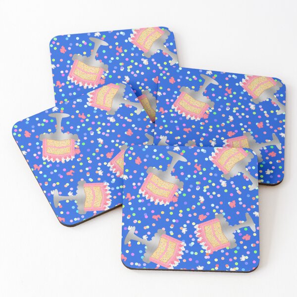 Item preview, Frosted Animal Cookie Crackers Confetti Birthday Cake Sprinkles On Blue designed and sold by MBeesShop.