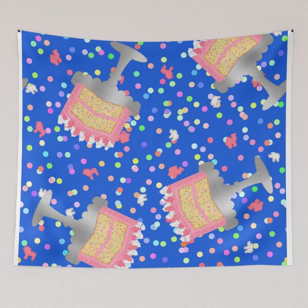 Item preview, Frosted Animal Cookie Crackers Confetti Birthday Cake Sprinkles On Blue designed and sold by MBeesShop.
