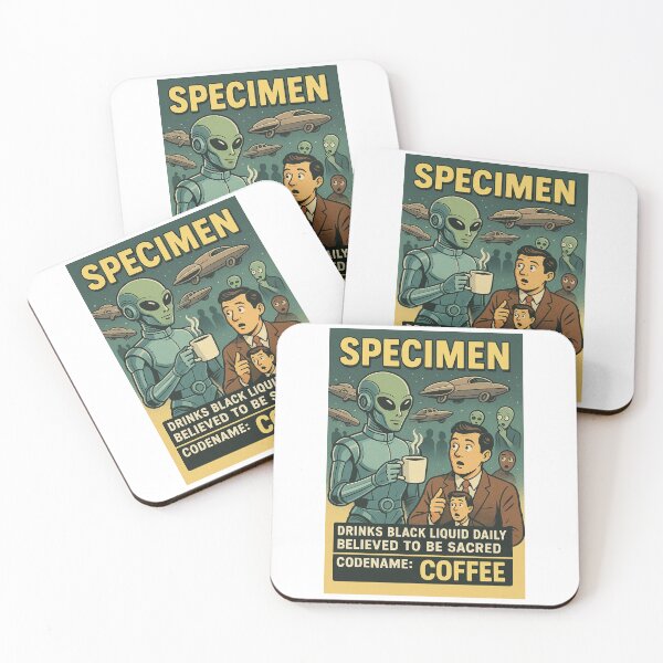 Item preview, Everyday Rituals – Alien Observes Sacred Human Beverage designed and sold by supersanko.