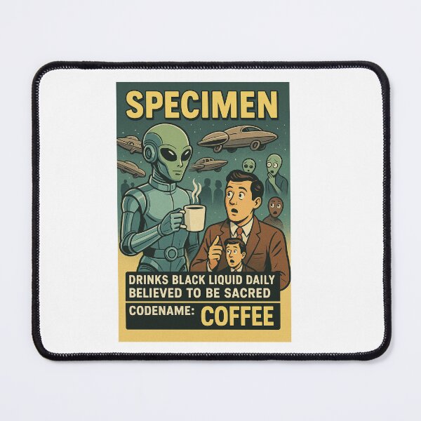 Item preview, Everyday Rituals – Alien Observes Sacred Human Beverage designed and sold by supersanko.