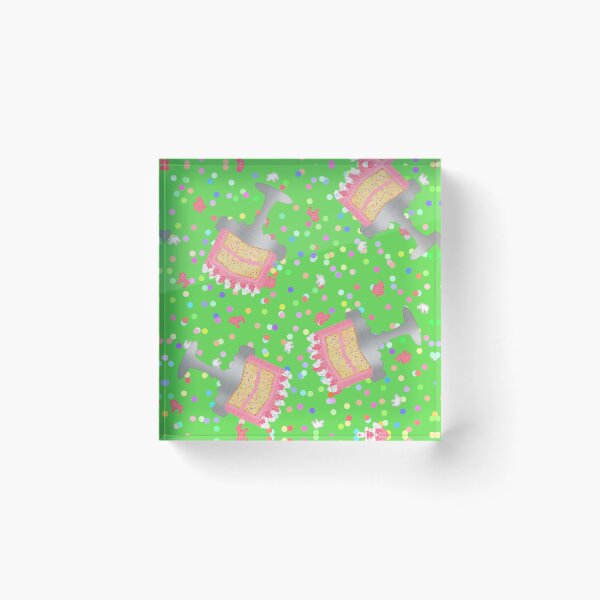 Item preview, Frosted Animal Cookie Crackers Confetti Birthday Cake Sprinkles Light Neon Lime Green designed and sold by MBeesShop.