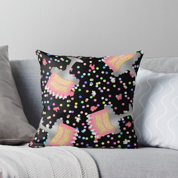Item preview, Frosted Animal Cookie Crackers Confetti Birthday Cake Sprinkles On Black designed and sold by MBeesShop.