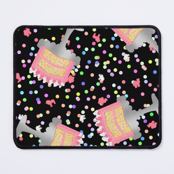 Item preview, Frosted Animal Cookie Crackers Confetti Birthday Cake Sprinkles On Black designed and sold by MBeesShop.