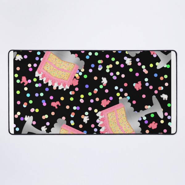 Item preview, Frosted Animal Cookie Crackers Confetti Birthday Cake Sprinkles On Black designed and sold by MBeesShop.