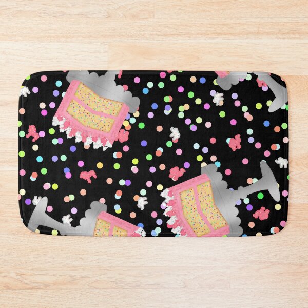 Item preview, Frosted Animal Cookie Crackers Confetti Birthday Cake Sprinkles On Black designed and sold by MBeesShop.