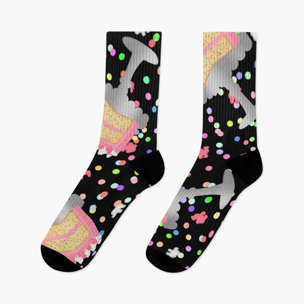 Item preview, Frosted Animal Cookie Crackers Confetti Birthday Cake Sprinkles On Black designed and sold by MBeesShop.