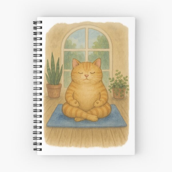 Item preview, Cute Chubby Orange Cat – Funny Watercolor Kitty designed and sold by Joyloom.