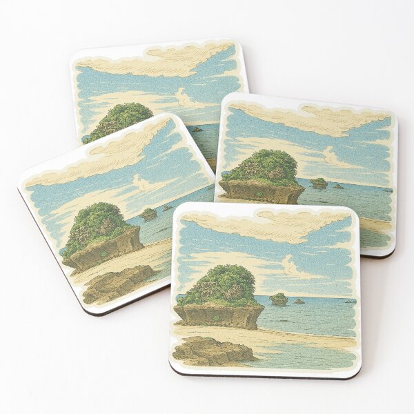 Item preview, Okinawan Coastal Serenity | Retro Island Beach Art - Peaceful Seascape Vibes designed and sold by GeEeN.