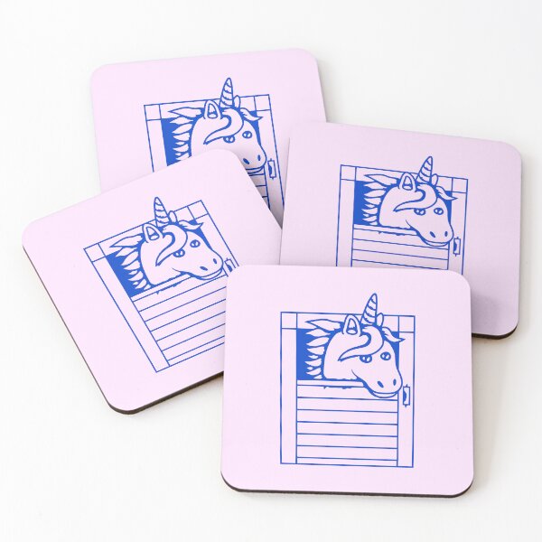 Item preview, Unicorn Stable Farm Door Mythical Horn Horse Comic designed and sold by shirt-o-mat.