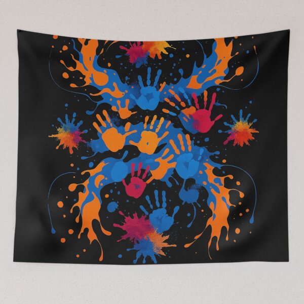 Item preview, Splash Art ,Vibrant Chaos ,Handprint  designed and sold by ezuldeen48.