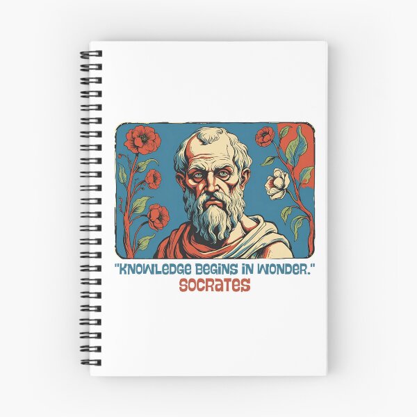 Item preview, "Knowledge begins in wonder" Socrates designed and sold by Filologica.