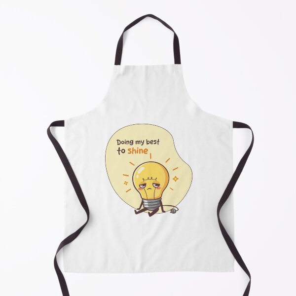 Item preview, Tired Kawaii Lightbulb - Doing My Best to Shine designed and sold by Balasan.