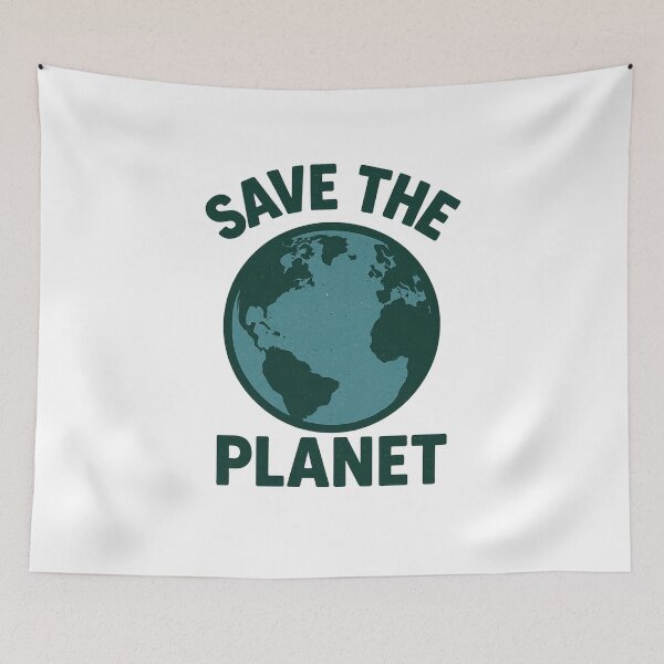 Item preview, Save the Planet – Eco Earth Awareness Vintage Design designed and sold by NAVOZKA.