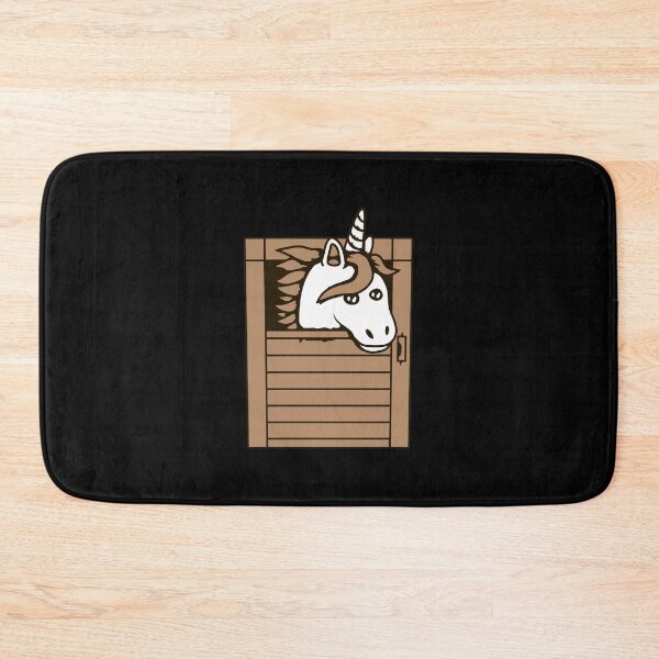 Item preview, Unicorn Stable Farm Door Mythical Horn Horse Comic designed and sold by shirt-o-mat.