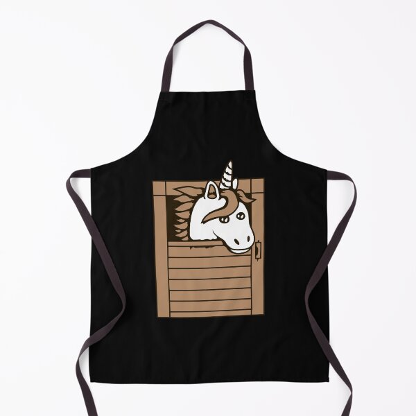 Artikelvorschau, Einhorn Stall Bauernhof Tür Mythisch Horn Pferd Comic entworfen und verkauft von shirt-o-mat.