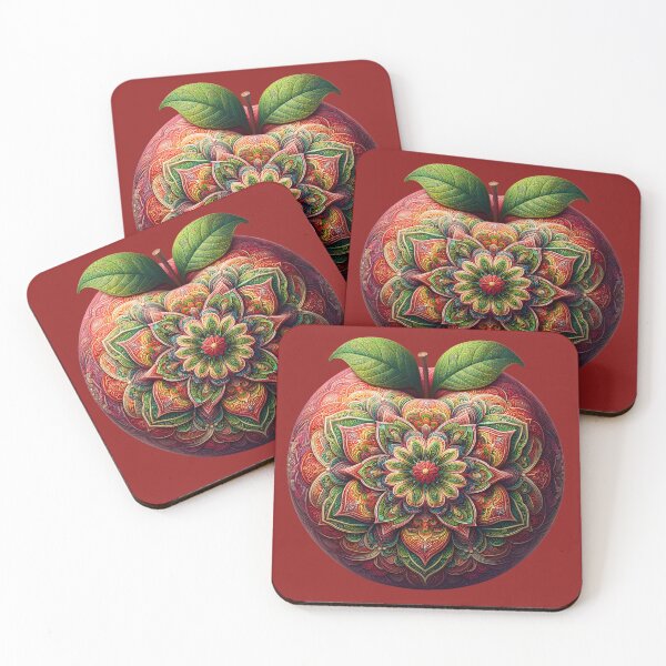 Item preview, Mandala Apple – Sacred Fruit of Harmony designed and sold by DreamMandalas.