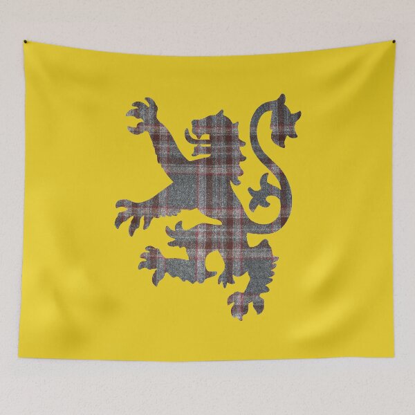 Item preview, Red and Grey Tartan Lion Rampant designed and sold by Murph's Images.