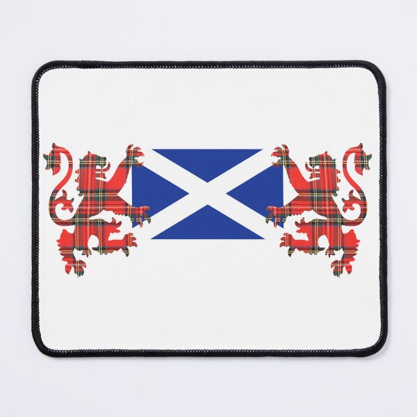Item preview, Saltire with Tartan Lions Rampant designed and sold by Murph's Images.
