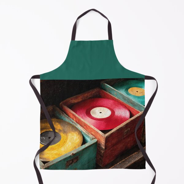 Artikelvorschau, Vintage Vinyl Treasure – Bunte Schallplatten in rustikalen Holzkisten mit nostalgischem Charme entworfen und verkauft von OlfactoART Studio.