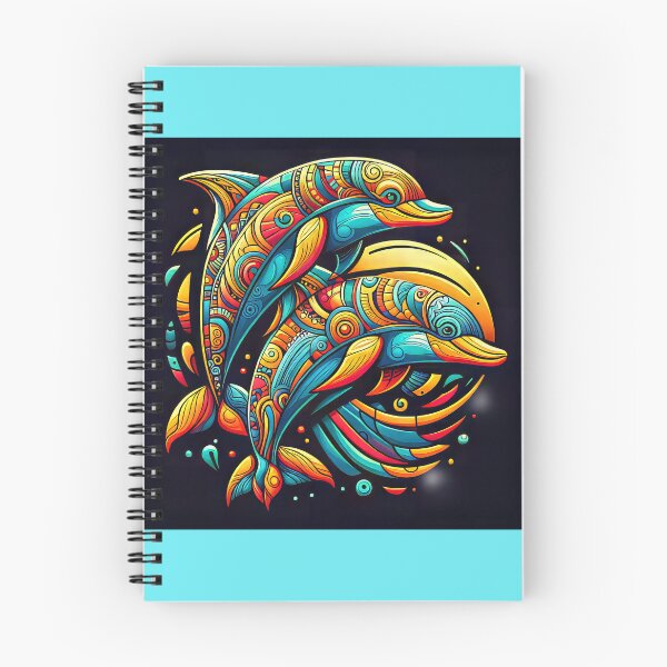 Item preview, Dolphins Jumping Graphic Design designed and sold by CattyCornerPOD.