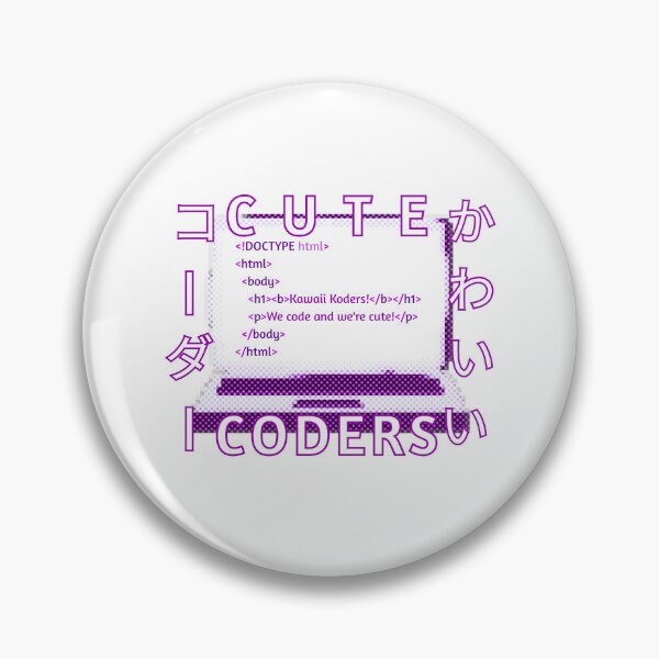 Item preview, Kawaii Koders - Cute Coders Laptop Sticker - Purple designed and sold by ArteeeDesigns.