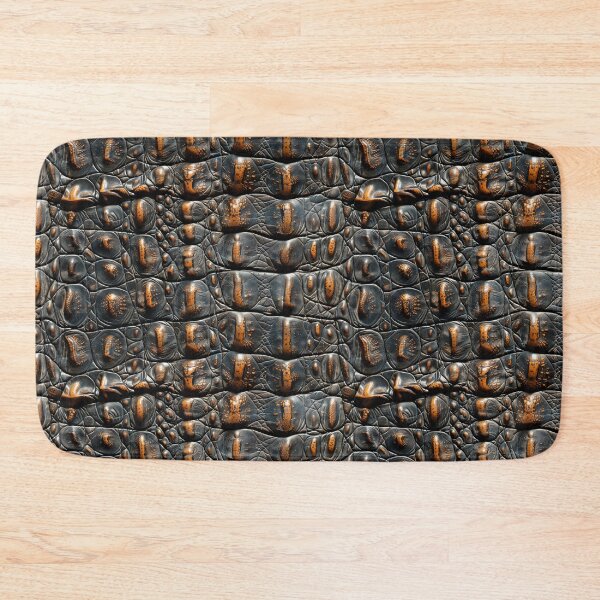 Item preview, Luxurious Black Alligator Skin with Orange Highlights designed and sold by NTGUILTY.
