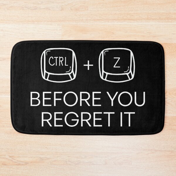 Item preview, CTRL + Z Before You Regret It – Funny Computer Humor Design for Tech Geeks & Coders designed and sold by Cree8if.