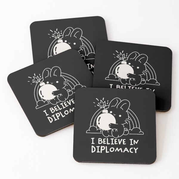 Item preview, I Believe in Diplomacy Bunny by Tobe Fonseca designed and sold by Tobe Fonseca®.