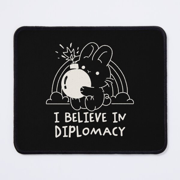 Item preview, I Believe in Diplomacy Bunny by Tobe Fonseca designed and sold by Tobe Fonseca®.