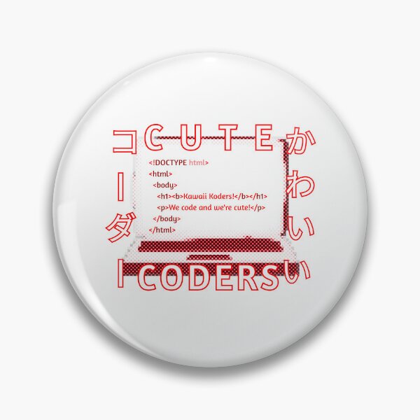 Item preview, Kawaii Koders - Cute Coders Laptop Sticker - Red designed and sold by ArteeeDesigns.