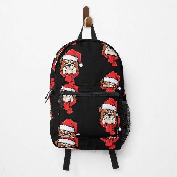 Item preview, Grumpy Bulldog Santa Hat Scarf Funny Christmas Dog designed and sold by Alex Songs.
