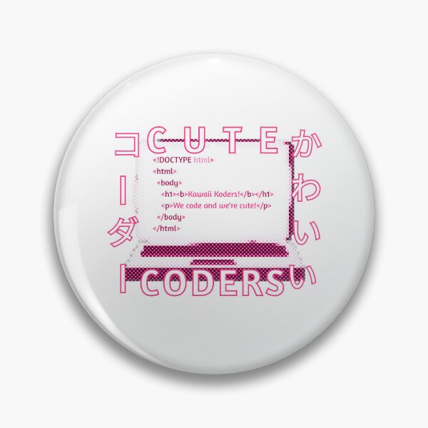 Item preview, Kawaii Koders - Cute Coders Laptop Sticker - Pink designed and sold by ArteeeDesigns.