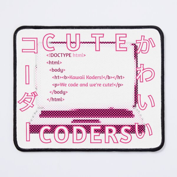 Item preview, Kawaii Koders - Cute Coders Laptop Sticker - Pink designed and sold by ArteeeDesigns.