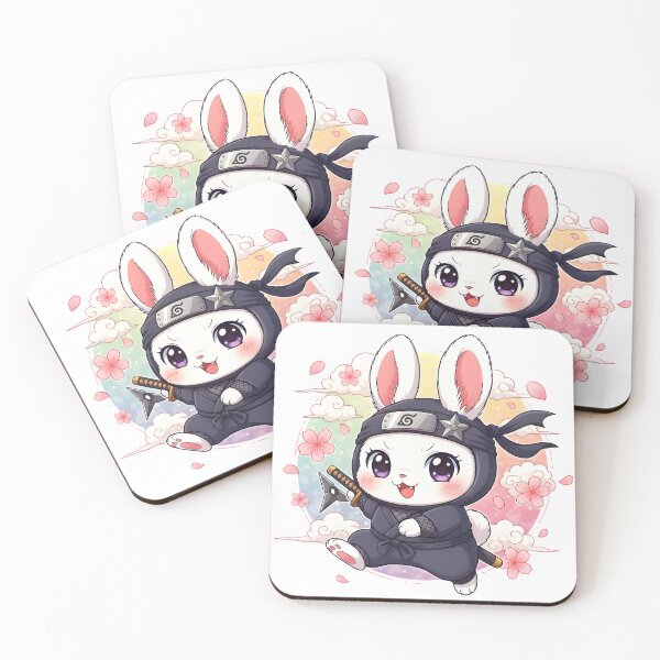 Item preview, Ninja Bunny in Sakura | Bunny Anime Style designed and sold by old-district.