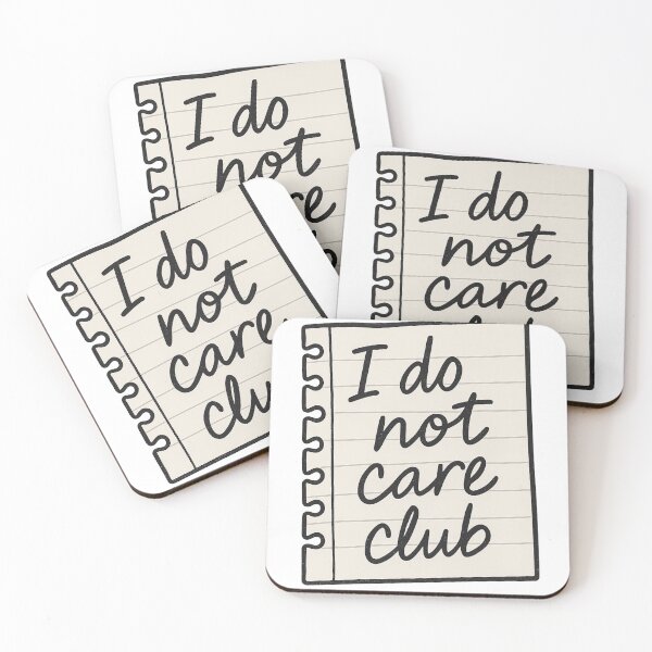 Item preview, I Do Not Care Club – Sarcastic Notebook Doodle Design designed and sold by dabeardedtiger.