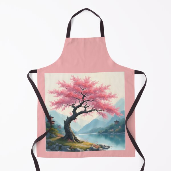 Item preview, Pink flowering asian tree designed and sold by seahorse crossing.
