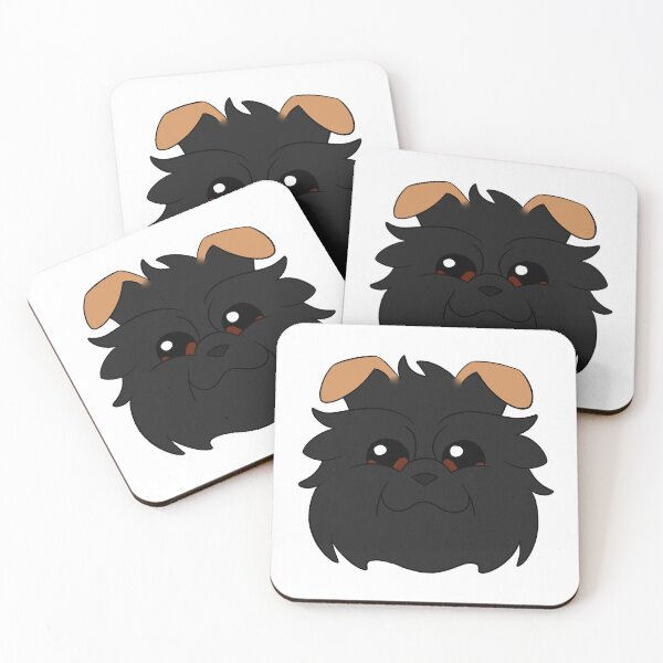 Item preview, Black Affenpinscher Light Brown Ears designed and sold by OliRoseArt.