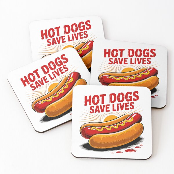 Item preview, Hot Dogs Save Lives Funny Food Lover Shirt designed and sold by Amanda's Factory.