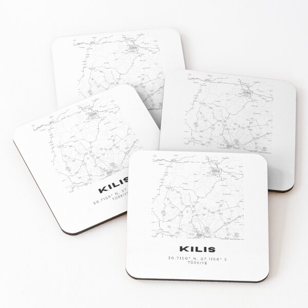 Item preview, Minimalist Kilis Map – Black & White Southeastern Turkey Poster designed and sold by RM-Journey.