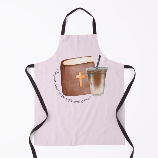 Item preview, Here for Jesus and Coffee designed and sold by LittleWormTrading.