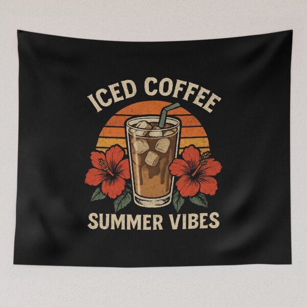 Item preview, Iced Coffee Summer Vibes designed and sold by DemureArtsy.