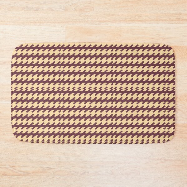 Item preview, Cream & Maroon Wave Pattern – Elegant Flowing Design designed and sold by MitaBoo.