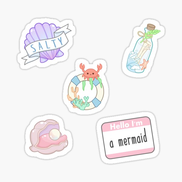 Mermaid Sticker Sheet Sticker