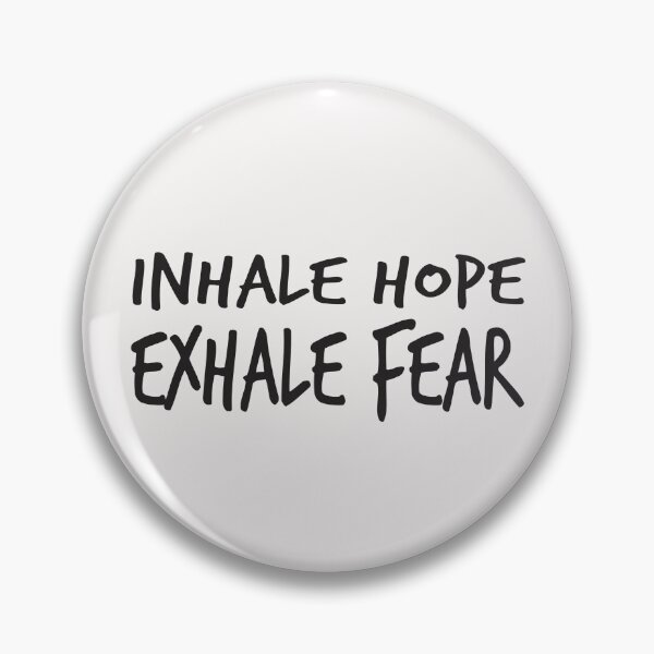Item preview, yoga saying - inhale hope exhale fear designed and sold by LioPart.