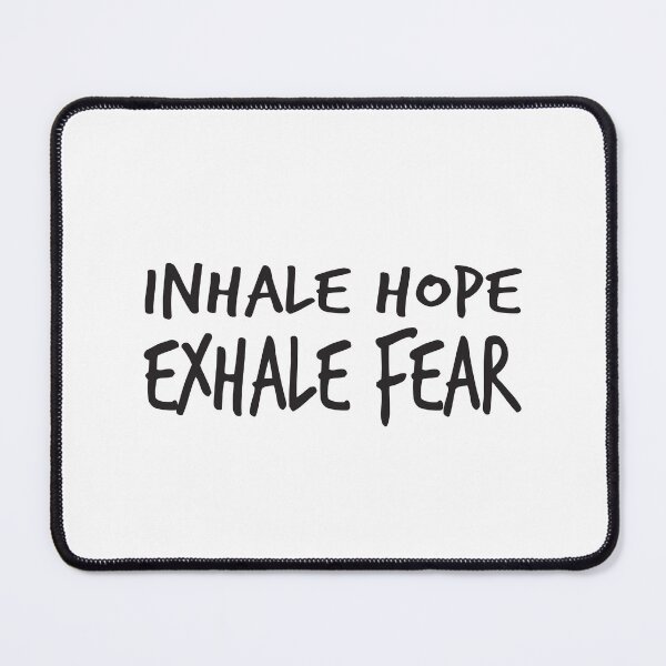 Item preview, yoga saying - inhale hope exhale fear designed and sold by LioPart.