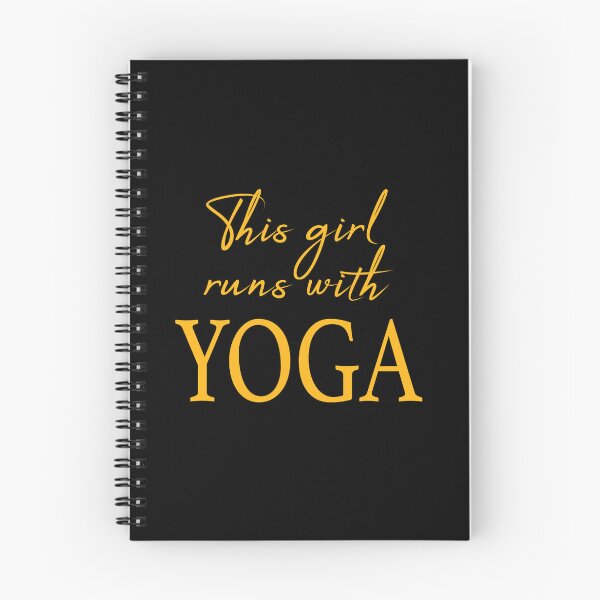 Item preview, yoga saying - this girl runs with yoga designed and sold by LioPart.