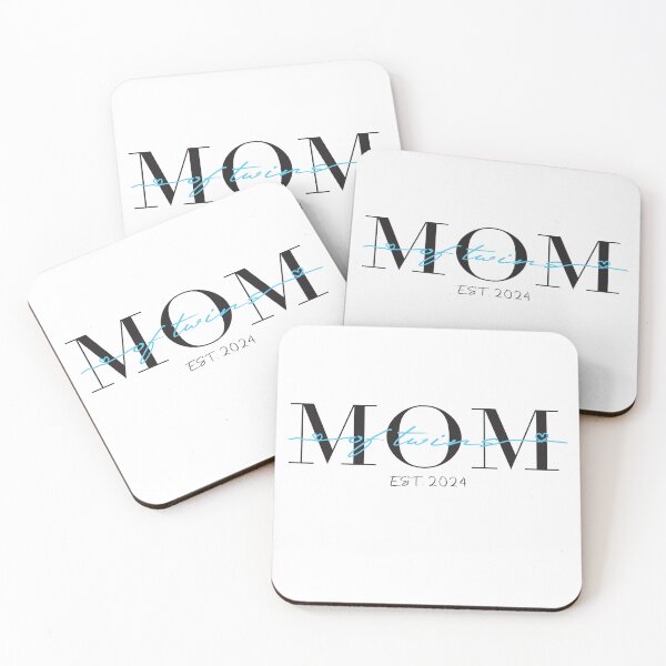 Item preview, Mom of twin boys est. 2024 - Gift idea with funny saying for twin moms designed and sold by LioPart.