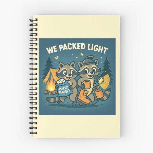 Item preview, We Packed Light – Funny Camping Raccoons designed and sold by FunscapeHQ.