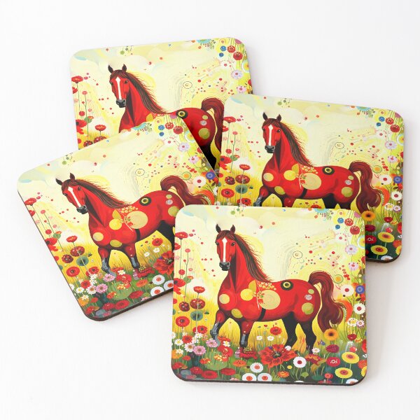 Item preview, A fantastically beautiful red horse. The symbol of the year 2026. designed and sold by Natalia-Vlad.