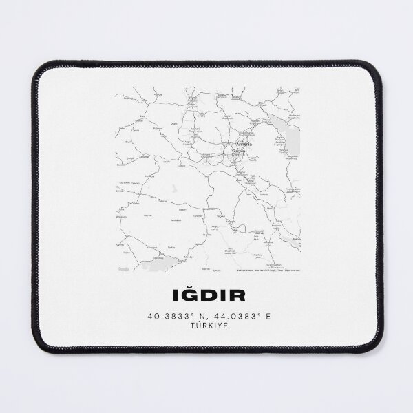 Item preview, Minimalist Iğdır Map – Eastern Turkey Black & White Poster designed and sold by RM-Journey.